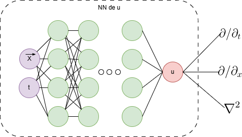 Red Neuranal en una PINN